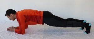 Plank to push up